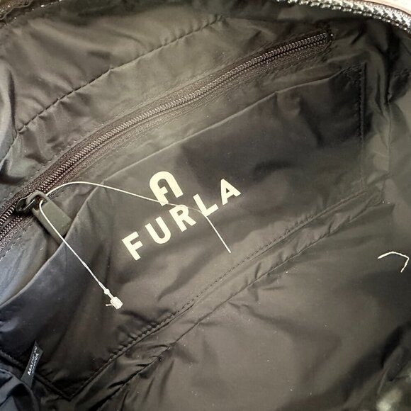 NWT! Furla Iris Logo Patch Crossbody Bag -Pink - Picture 7 of 9